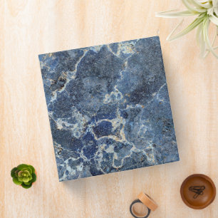 Bue Grey Black Marble & Beige Veins Binder