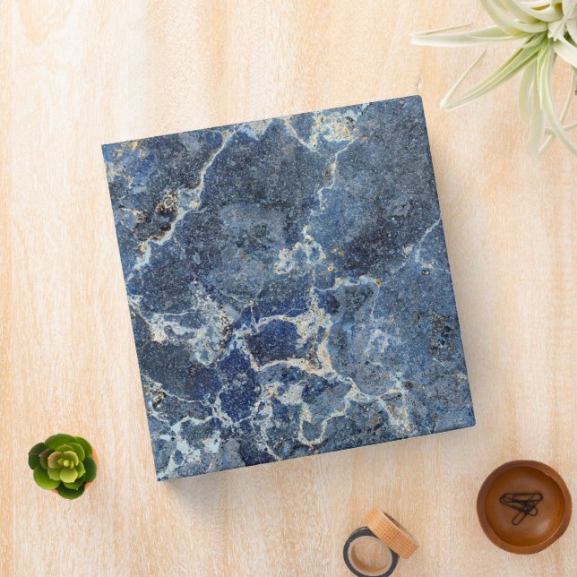 Bue Grey Black Marble & Beige Veins Binder (In Situ)