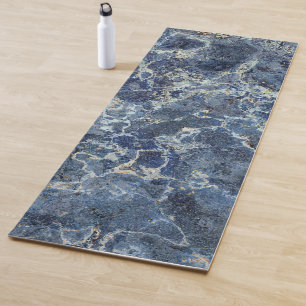 Bue Grey Black Marble & Beige Veins Yoga Mat