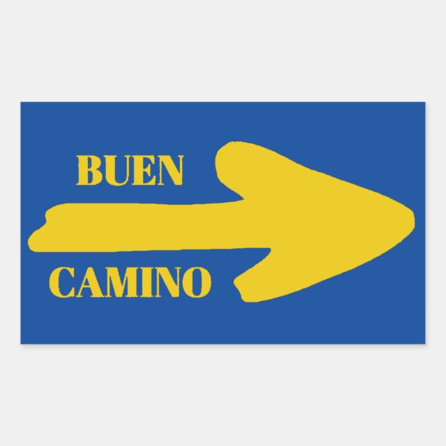 Buen camino Arrow Sticker (Front)