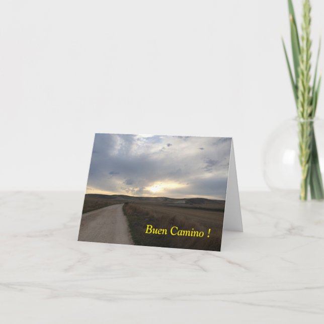Buen Camino ! Blank Note Card (Front)