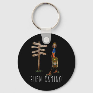 Buen Camino De Santiago Pilgrim Hiking Way Of St.  Keychain