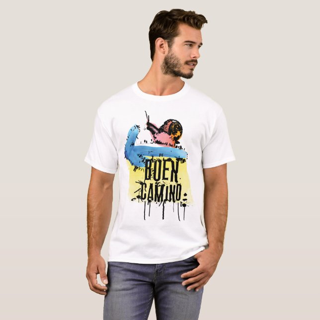 Buen camino  Men's Basic T-Shirt (Front Full)