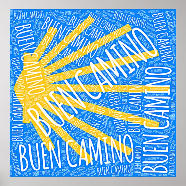 Buen Camino Scallop shell Poster (Front)