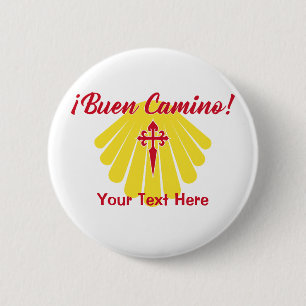 Buen Camino, the Camino de Santiago 2 Inch Round Button