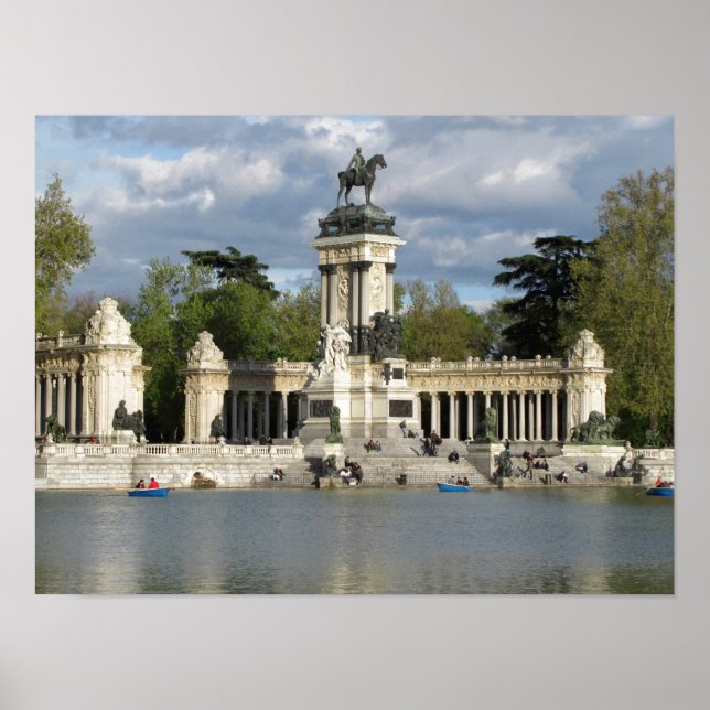 Buen Retiro Park, Madrid city, Spain Poster (Front)