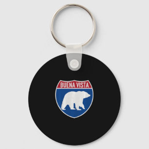 Buena Vista Colorado Bear Co Highway Interstate So Keychain