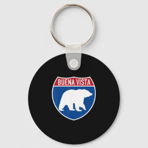 Buena Vista Colorado Bear Co Highway Interstate So Keychain