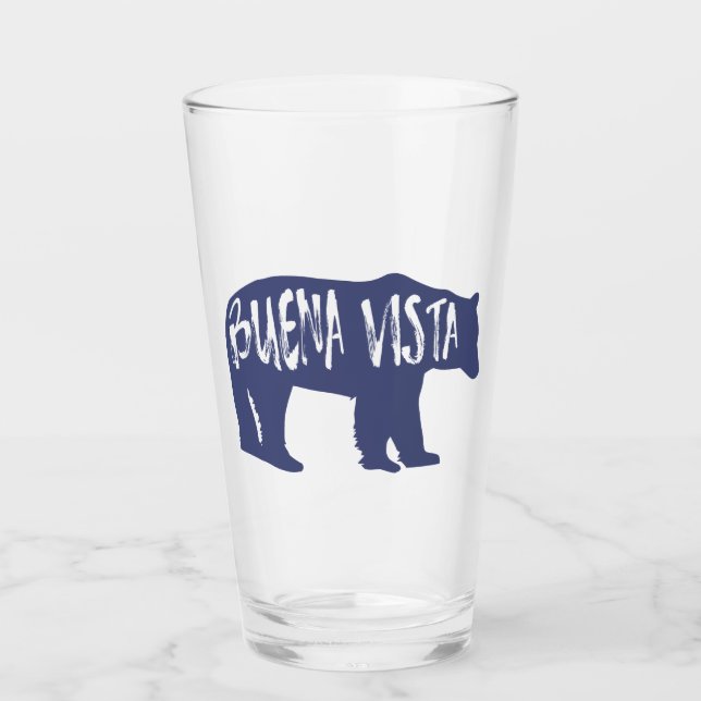 Buena Vista Colorado Bear Glass (Front)