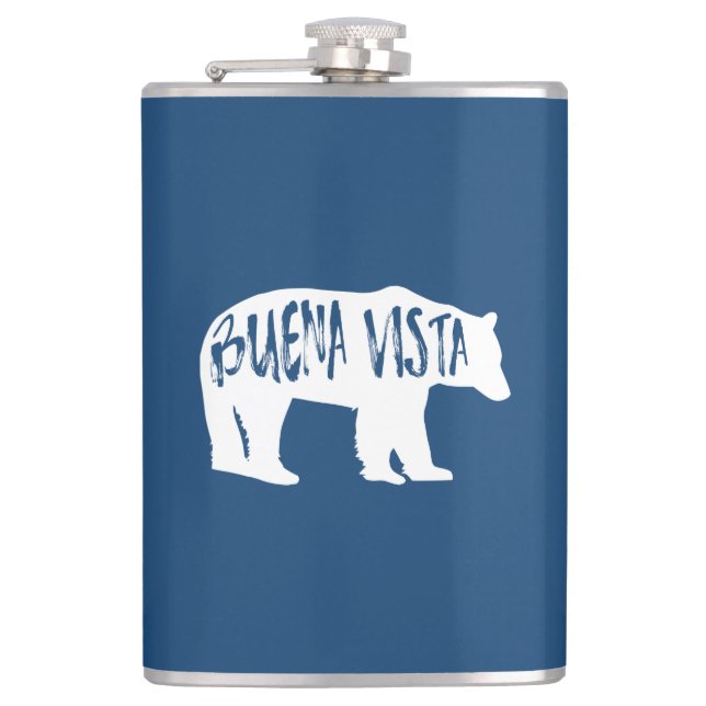 Buena Vista Colorado Bear Hip Flask (Front)