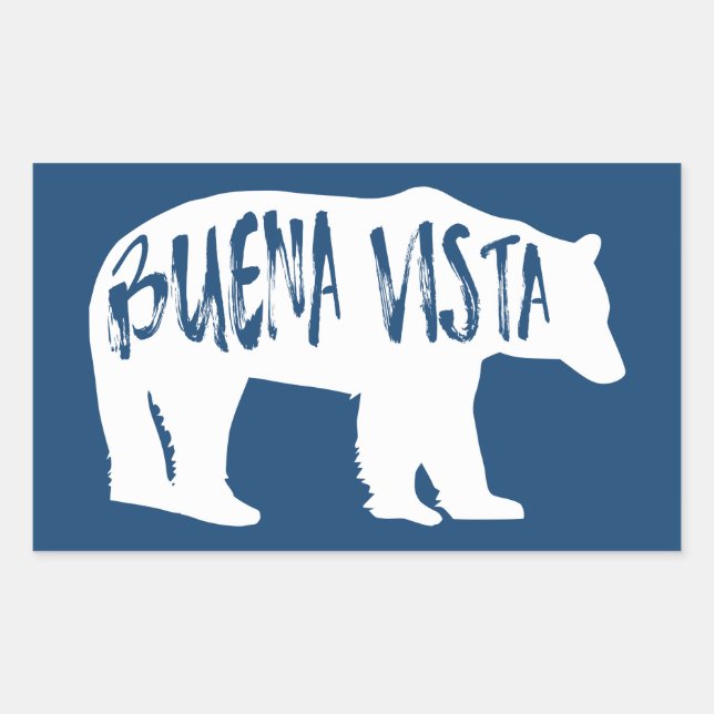 Buena Vista Colorado Bear Sticker (Front)