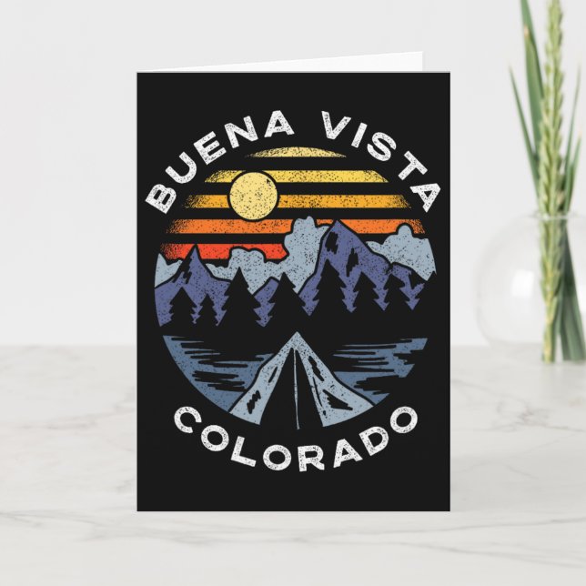 Buena Vista Colorado Mountains Vacation Camping So Card (Front)