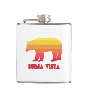 Buena Vista Colorado Rainbow Bear Hip Flask