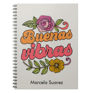 Buenas Vibras | Cahier personnalisé Good Vibes
