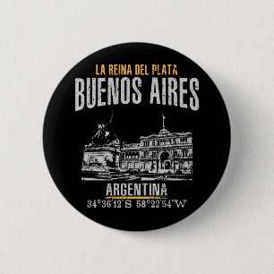 Buenos Aires 2 Inch Round Button