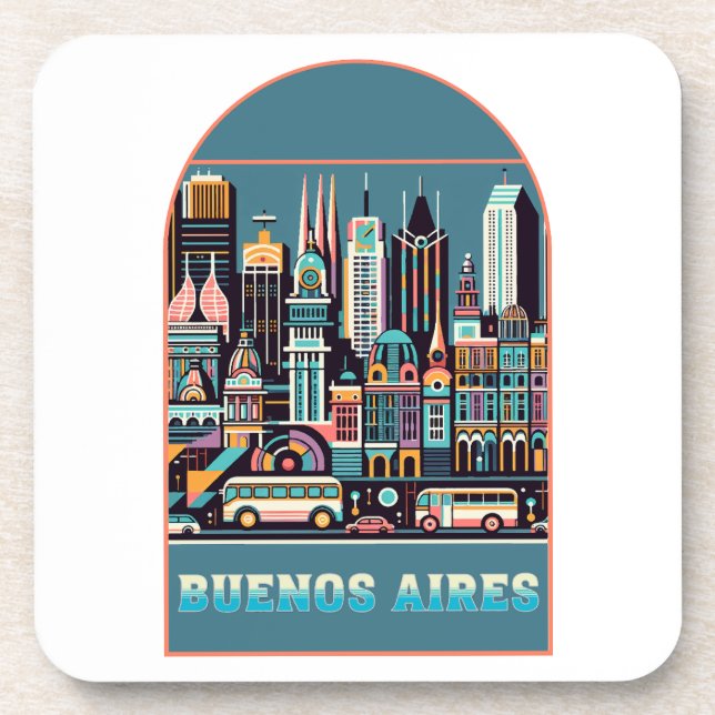 Buenos Aires Argentina Coaster (Front)