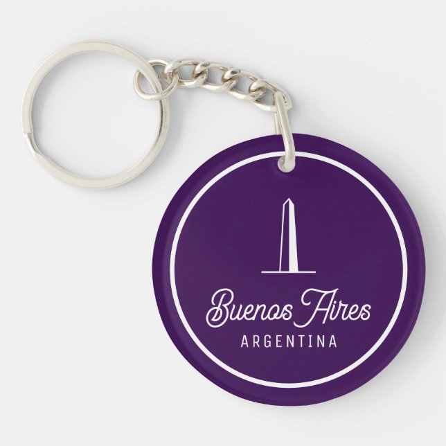Buenos Aires Argentina elegant minimal Keychain (Front)