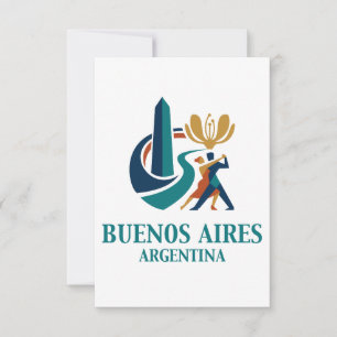 Buenos Aires Argentina Thank You Card