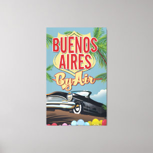 Buenos Aires, Argentina vacation poster Canvas Print