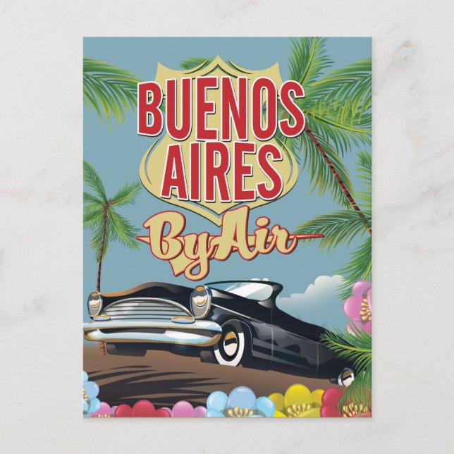 Buenos Aires, Argentina vacation poster Postcard (Front)