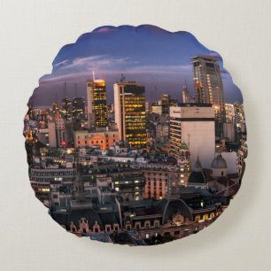 Buenos Aires Desde La Legislatura V Round Pillow