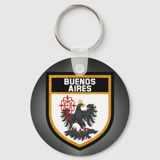 Buenos Aires Flag Keychain (Front)