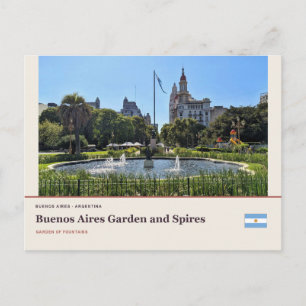 Buenos Aires Garden and Spires Postcard