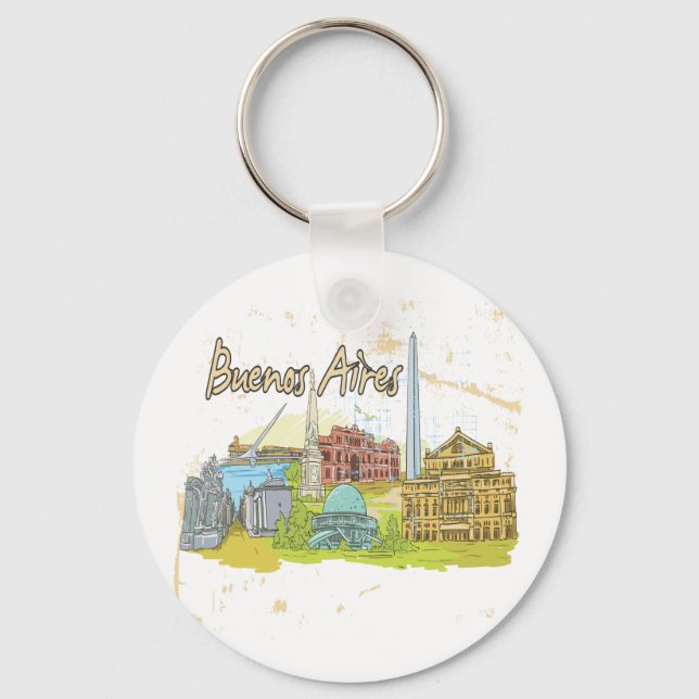 Buenos Aires Keychain (Front)