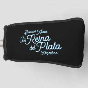 Buenos Aires "La Reina del Plata" typography Art Golf Head Cover