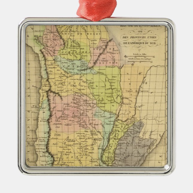 Buenos Aires Metal Ornament (Front)