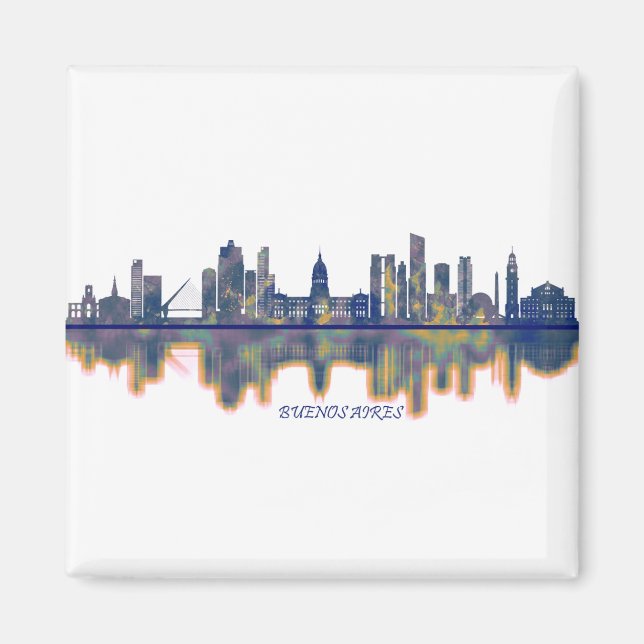 Buenos Aires Skyline Magnet (Front)