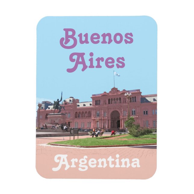 Buenos Aires Souvenir, Argentina Magnet (Vertical)