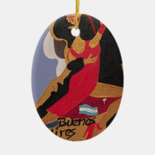 Buenos Aires Tango Ceramic Ornament
