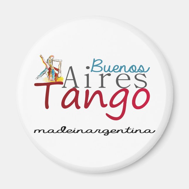 Buenos Aires Tango Magnet (Front)