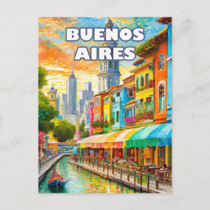 Buenos Aires, the City of Passions and Tango Postcard