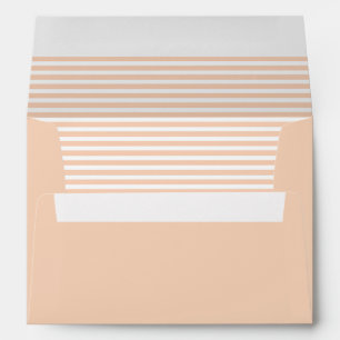 Buff and White Striped  Envelope