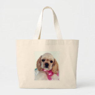 Buff Cocker Spaniel Beach Bag