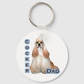 Buff Cocker Spaniel Dad 4 - Keychain