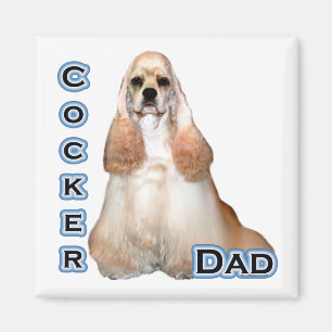 Buff Cocker Spaniel Dad 4 - Magnet