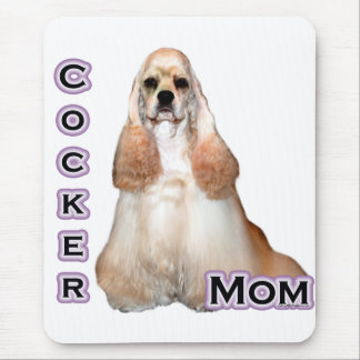 Buff Cocker Spaniel Mom; Cocker Spaniel Mom Mouse Pad
