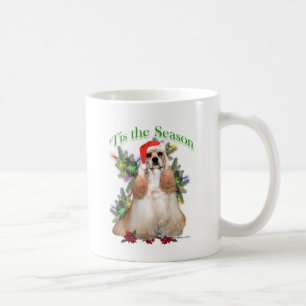 Buff Cocker Spaniel 'Tis the Season Coffee Mug