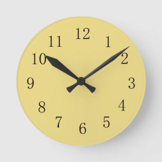 Buff Coloured Kitchen Wall Clock