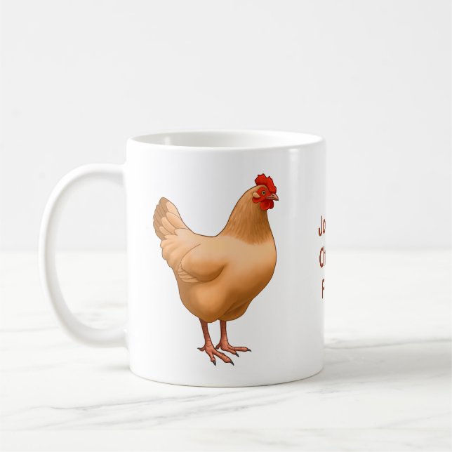 Buff Orpington Chicken Hen Coffee Mug (Left)