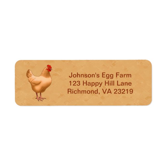Buff Orpington Poulet Hen (Devant)