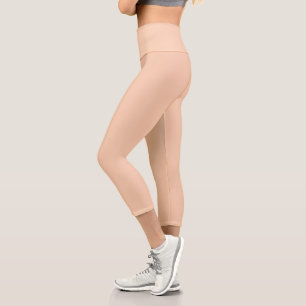 Buff Peach Capri Leggings