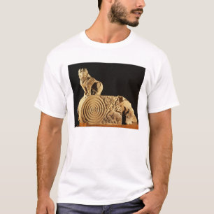 Buff sandstone architrave with griffin, Sanchi, MP T-Shirt
