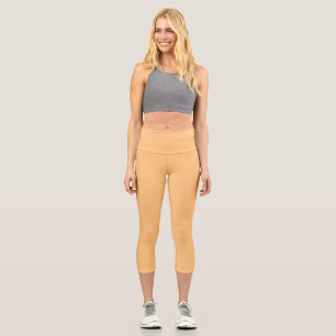 Buff (solid colour)  capri leggings