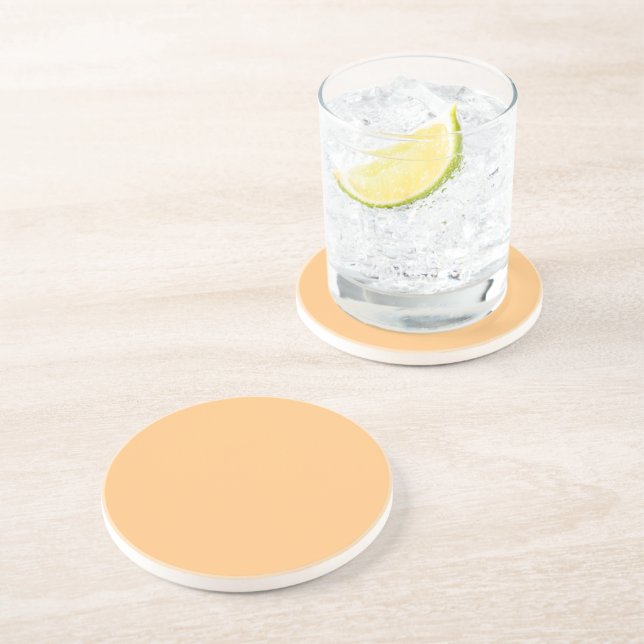 Buff (solid colour)  coaster (Side)