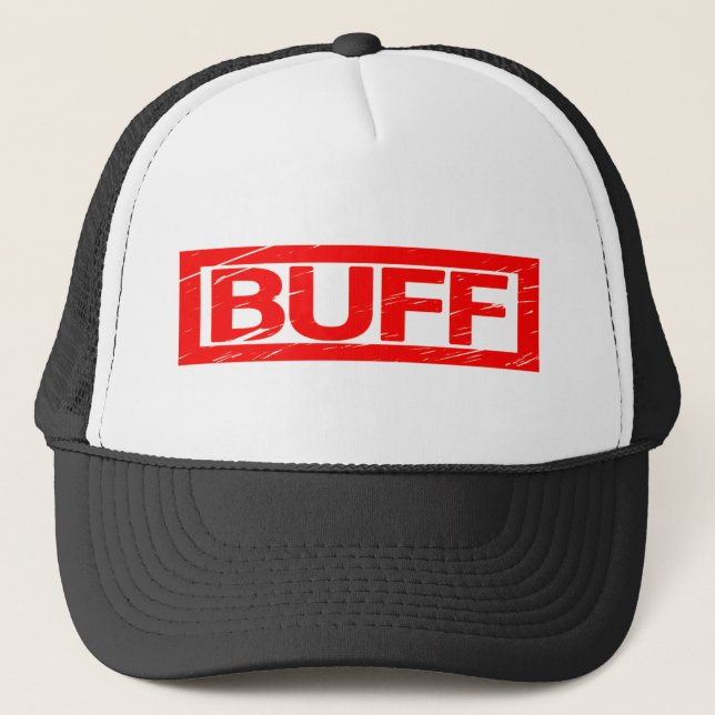Buff Stamp Trucker Hat (Front)