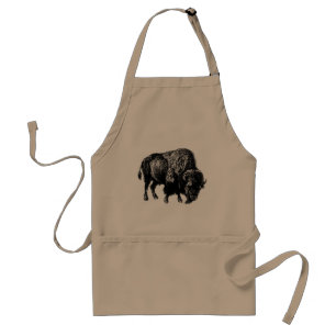 Buffalo American Bison Standard Apron